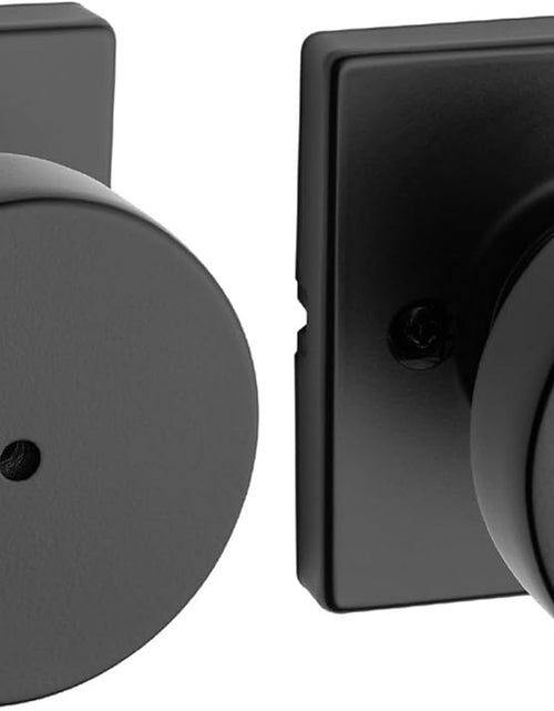 Load image into Gallery viewer, 97300-939 Pismo Privacy Square Modern Door Knob, Matte Black
