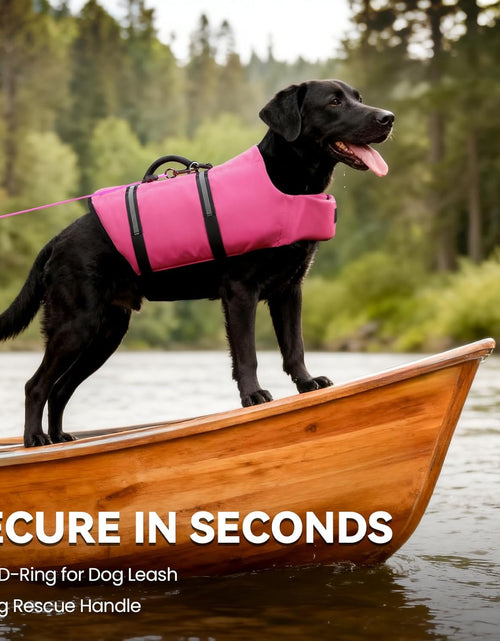 Load image into Gallery viewer, Ripstop Dog Life Vest, Reflective &amp; Adjustable Life Jacket for Dogs with Rescue Handle for Swimming &amp; Boating
