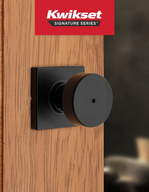 Load image into Gallery viewer, 97300-939 Pismo Privacy Square Modern Door Knob, Matte Black
