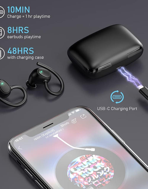 Load image into Gallery viewer, Wireless Earbud, Bluetooth 5.1 Headphones Sport Wireless Bluetooth Earphones in Ear Noise Cancelling Earbud with Mic Deep Bass, Earhooks Ear Buds IP7 Waterproof 48H Headset for Running Gym[2021 New]
