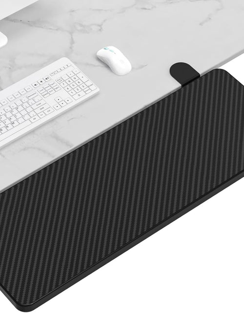 Load image into Gallery viewer, OUGIC Ergonomics Desk Extender Tray, 29.5"X9.5" Punch-Free Clamp On, Foldable Keyboard Drawer Tray, Table Mount Arm Wrist Rest Shelf, Computer Elbow Arm Support
